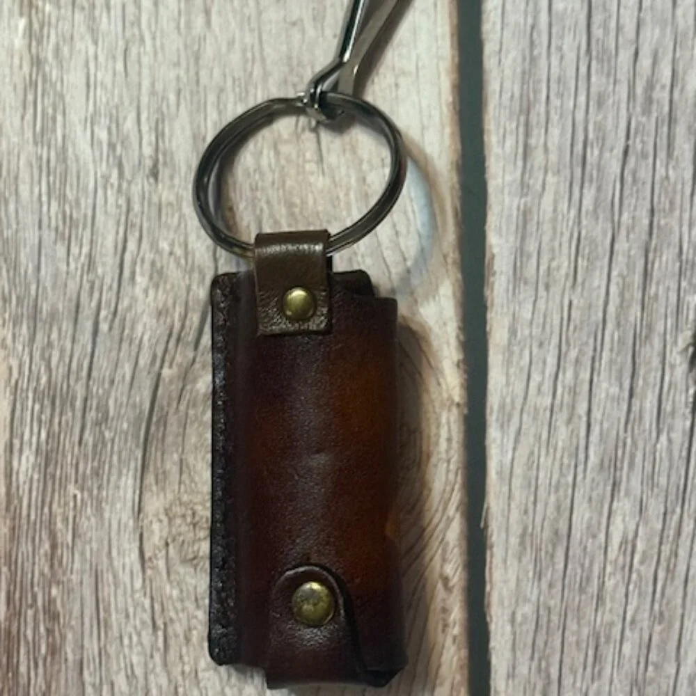 ✨ Vintage Tooled Leather Lighter Holder — Horse Head Design (NOS) ✨